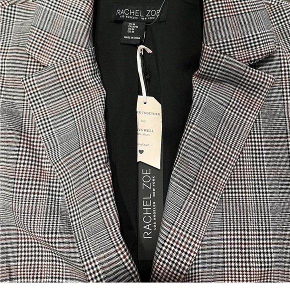 NWT Rachel Zoe Medium Plaid Vest - Picture 3 of 8